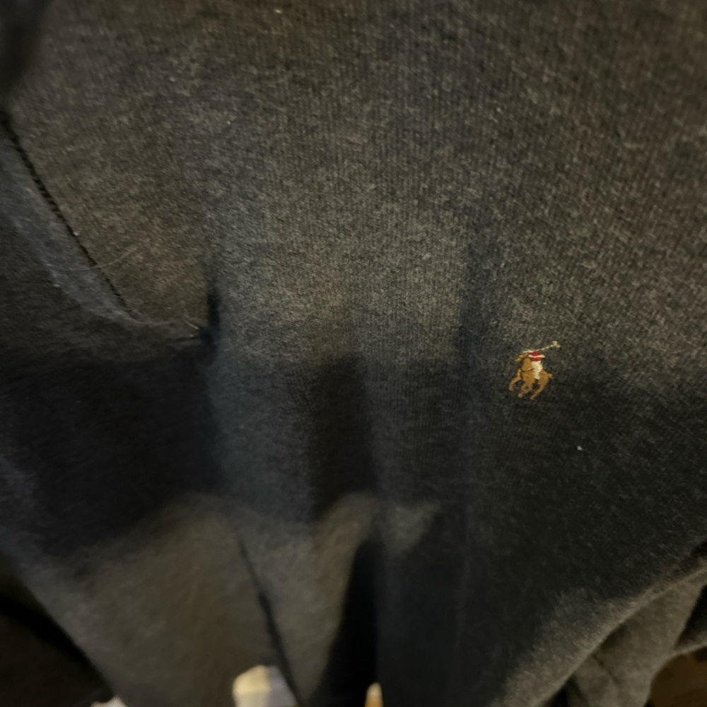 Polo by Ralph Lauren Men's Charcoal Zip-Up Sweater - Picture 3 of 5